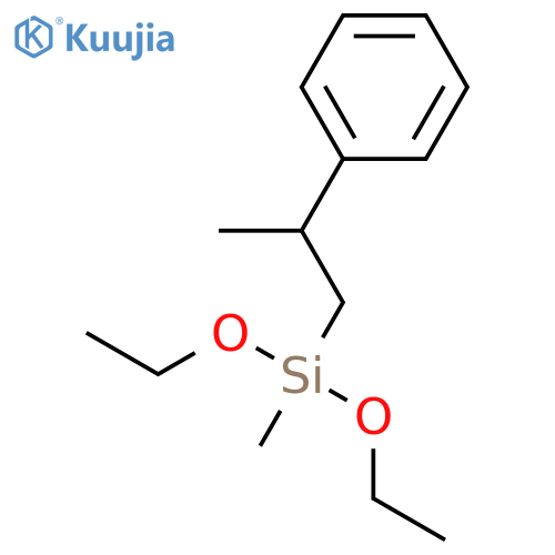 diethoxy(methyl)(2-phenylpropyl)silane structure