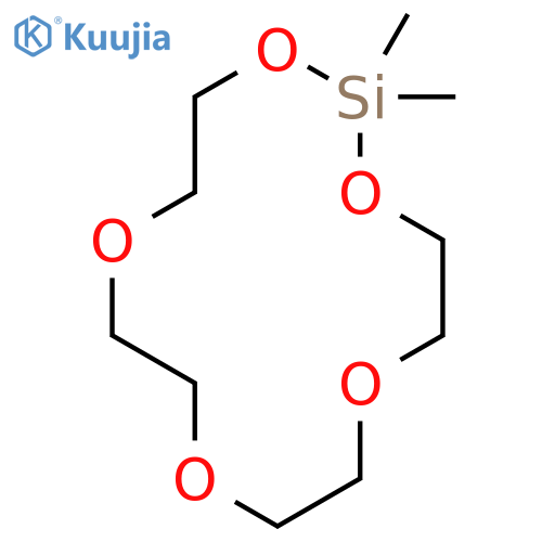 1,3,6,9,12-Pentaoxa-2-silacyclotetradecane,2,2-dimethyl- structure