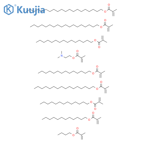 2-Propenoic acid, 2-methyl-, butyl ester, polymer with 2-(dimethylamino)ethyl 2-methyl-2-propenoate, dodecyl 2-methyl-2-propenoate, eicosyl 2-methyl-2-propenoate, hexadecyl 2-methyl-2-propenoate, octadecyl 2-methyl-2-propenoate, pentadecyl 2-methyl-2-prop structure