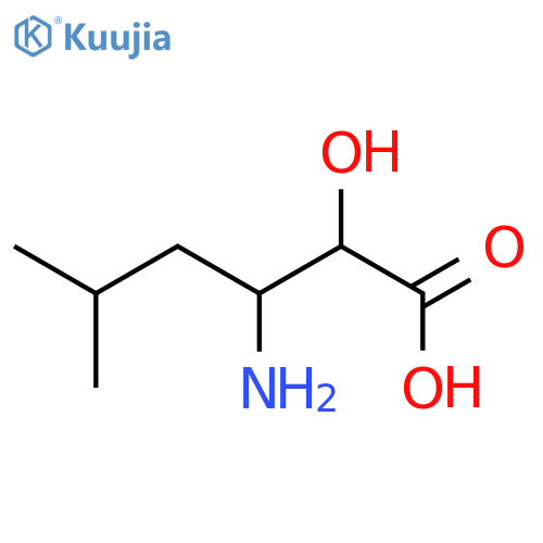 (2R,3R)-3-Amino-2-hydroxy-5-methylhexanoic acid structure