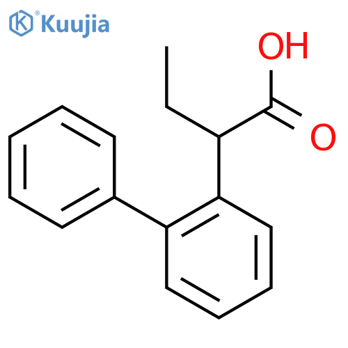 2-(2-phenylphenyl)butanoic acid structure