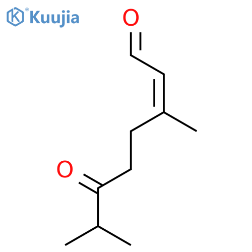 2-OCTENAL, 3,7-DIMETHYL-6-OXO-, (Z)- structure