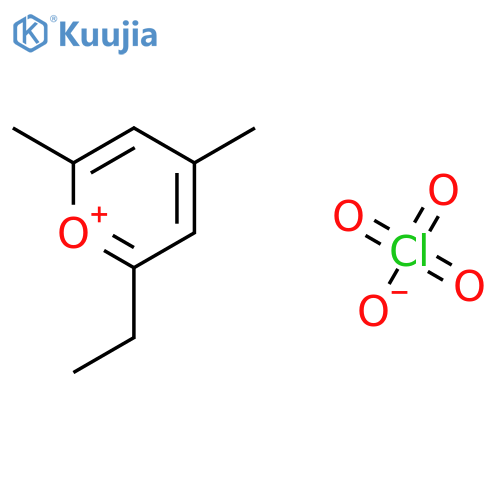PYRYLIUM, 2-ETHYL-4,6-DIMETHYL-, PERCHLORATE structure