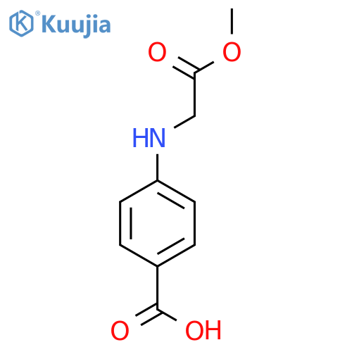 4-(2-methoxy-2-oxoethyl)aminobenzoic Acid structure