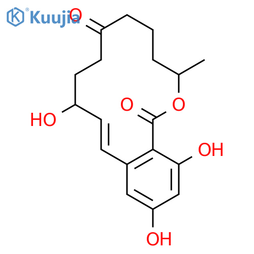 (11Z)-10,14,16-trihydroxy-3-methyl-3,4,5,6,9,10-hexahydro-1H-2-benzoxacyclotetradecine-1,7(8H)-dione structure