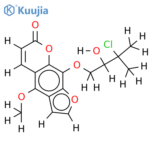 8-(3-Chlor-2-hydroxy-3-methyl-butyloxy)-5-methoxypsoralen structure