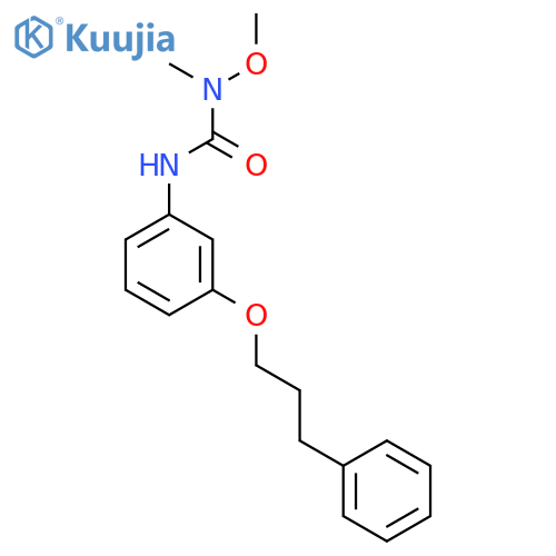 UREA, N-METHOXY-N-METHYL-N'-[3-(3-PHENYLPROPOXY)PHENYL]- structure