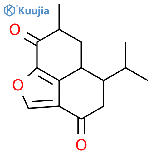 (5R,5aR,7S)-7-methyl-5-(propan-2-yl)-5,5a,6,7-tetrahydro-3H-naphtho[1,8-bc]furan-3,8(4H)-dione structure