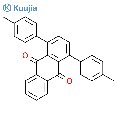 9,10-Anthracenedione, 1,4-bis(4-methylphenyl)- structure