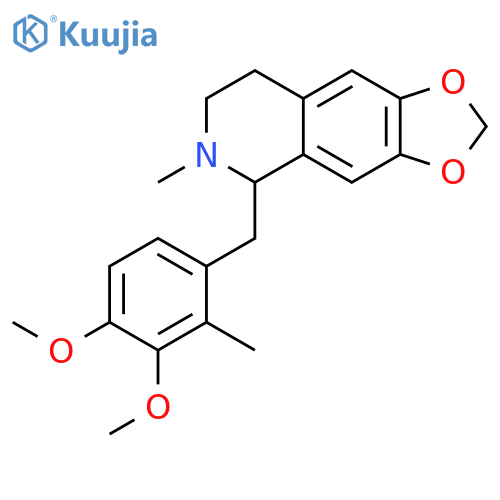 1,3-Dioxolo[4,5-g]isoquinoline, 5-[(3,4-dimethoxy-2-methylphenyl)methyl]-5,6,7,8-tetrahydro-6-methyl- structure