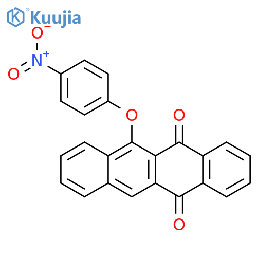 5,12-Naphthacenedione, 6-(4-nitrophenoxy)- structure