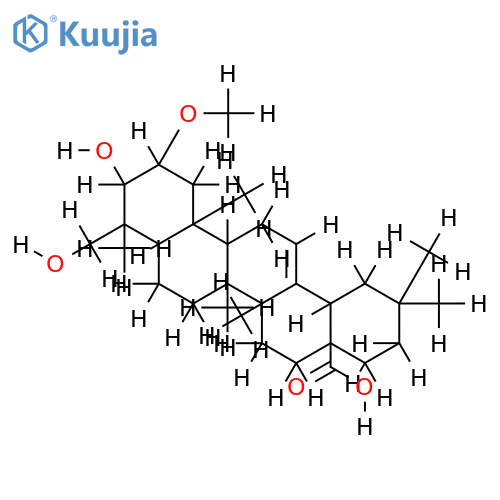 2-Me ether-2,3,23-(2alpha,3beta)-Trihydroxy-12-oleanen-28-oic acid structure