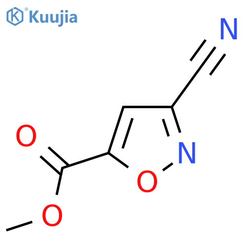 Methyl 3-cyanoisoxazole-5-carboxylate structure