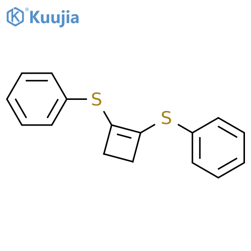 1,1''-(cyclobut-1-ene-1,2-diyldisulfanediyl)dibenzene structure