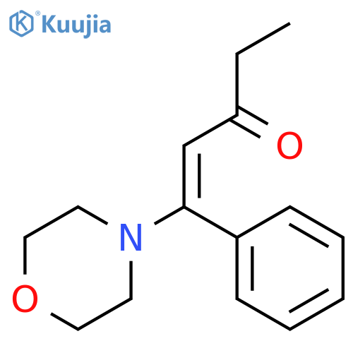 1-Penten-3-one, 1-(4-morpholinyl)-1-phenyl-, (E)- structure
