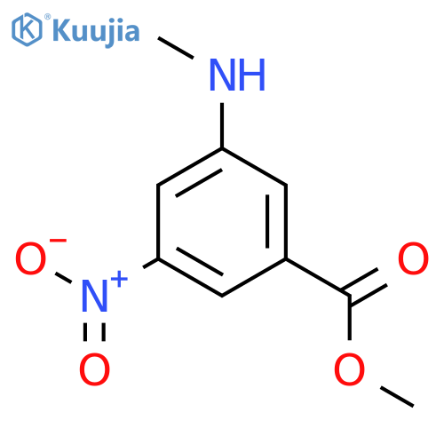 Methyl 3-(methylamino)-5-nitrobenzoate structure