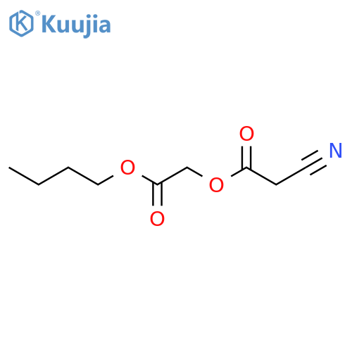 Acetic acid, cyano-, 2-butoxy-2-oxoethyl ester structure