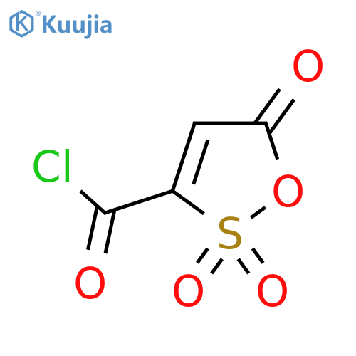 5H-1,2-Oxathiole-3-carbonyl chloride, 5-oxo-, 2,2-dioxide structure