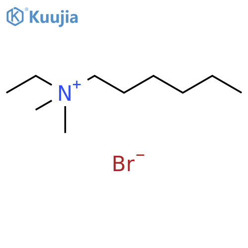 1-Hexanaminium, N-ethyl-N,N-dimethyl-, bromide structure