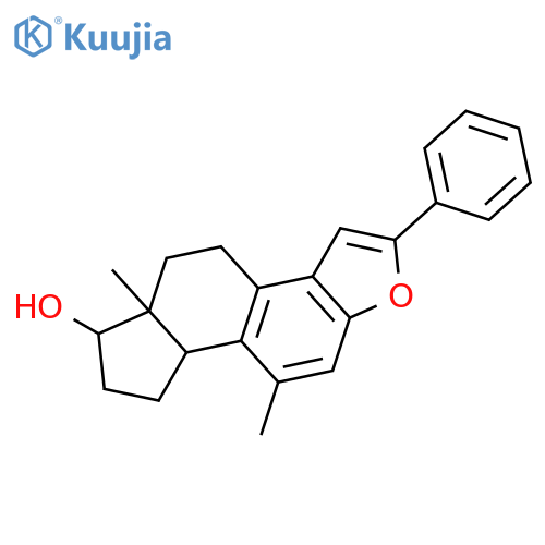 (5aR,6S,8aS)-5a,9-dimethyl-2-phenyl-5,5a,6,7,8,8a-hexahydro-4H-cyclopenta[5,6]naphtho[2,1-b]furan-6-ol structure