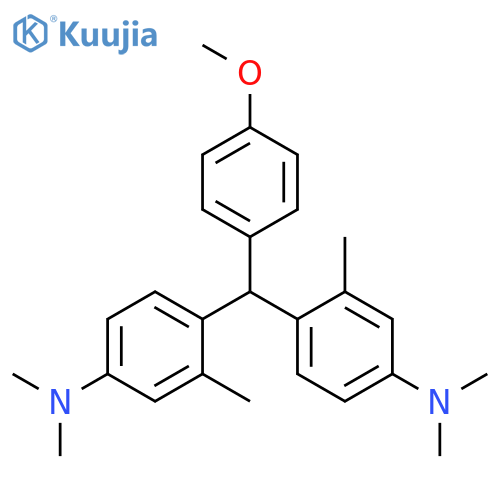 BENZENAMINE, 4,4'-[(4-METHOXYPHENYL)METHYLENE]BIS[N,N,3-TRIMETHYL- structure
