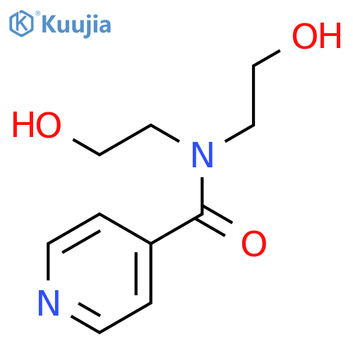 4-Pyridinecarboxamide,N,N-bis(2-hydroxyethyl)- structure
