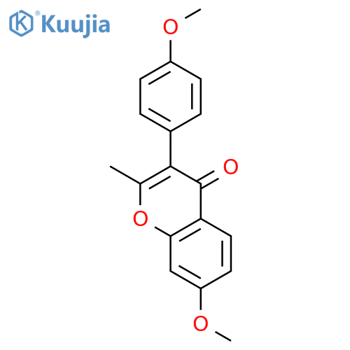 4H-1-Benzopyran-4-one, 7-methoxy-3-(4-methoxyphenyl)-2-methyl- structure