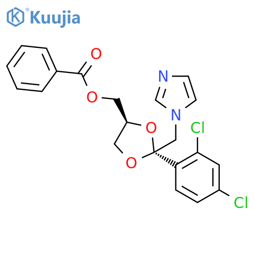 cis-2-(2,4-Dichlorophenyl)-2-(1H-imidazol-1-ylmethyl)-1,3-dioxolane-4-methanol Benzoate (Ester) structure