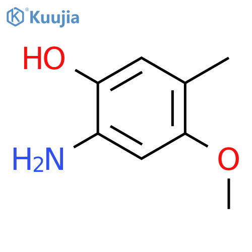 Phenol,2-amino-4-methoxy-5-methyl- structure