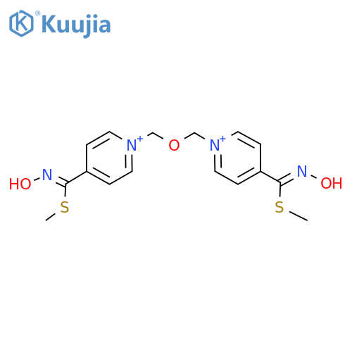 Pyridinium, 1,1'-[oxybis(methylene)]bis[4-[(hydroxyimino)(methylthio)methyl]- (9CI) structure