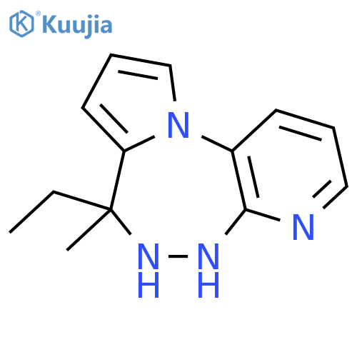 5H-Pyrido[2,3-c]pyrrolo[1,2-e][1,2,5]triazepine,7-ethyl-6,7-dihydro-7-methyl- structure