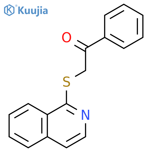 2-(isoquinolin-1-ylsulfanyl)-1-phenylethan-1-one structure