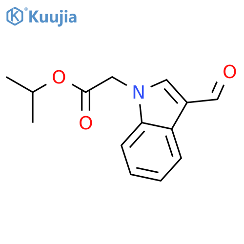 Propan-2-yl (3-Formyl-1H-indol-1-yl)acetate structure
