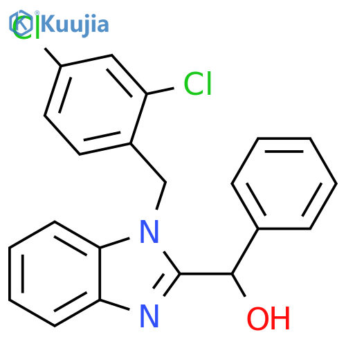 {1-[(2,4-dichlorophenyl)methyl]-1H-1,3-benzodiazol-2-yl}(phenyl)methanol structure