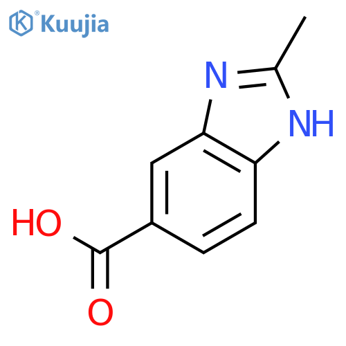 2-methyl-1H-1,3-benzodiazole-6-carboxylic acid structure