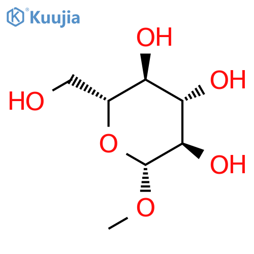 Methyl β-D-glucopyranoside structure