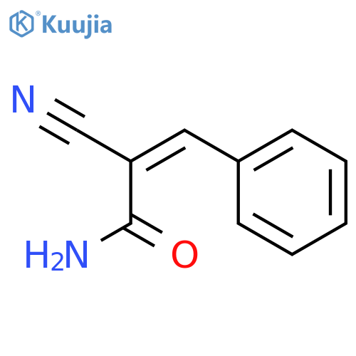 2-Propenamide,2-cyano-3-phenyl- structure