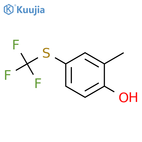 2-Methyl-4-(trifluoromethylthio)phenol structure