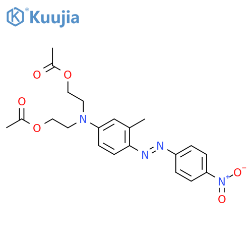 Ethanol,2,2'-[[3-methyl-4-[2-(4-nitrophenyl)diazenyl]phenyl]imino]bis-, 1,1'-diacetate structure