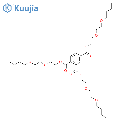 1,2,4-Benzenetricarboxylicacid, 1,2,4-tris[2-(2-butoxyethoxy)ethyl] ester structure