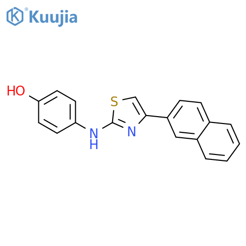 PHENOL, 4-[[4-(2-NAPHTHALENYL)-2-THIAZOLYL]AMINO]- structure
