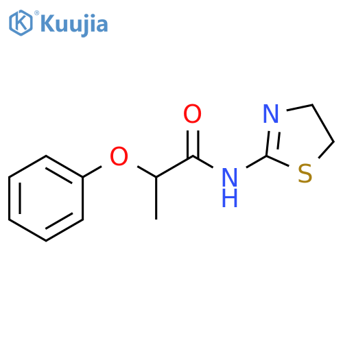 N-(4,5-dihydro-1,3-thiazol-2-yl)-2-phenoxypropanamide structure