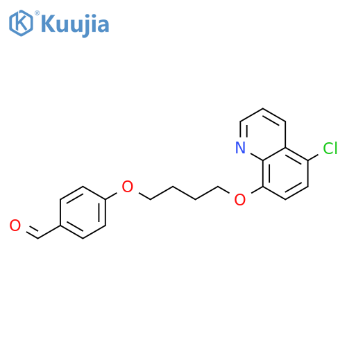 4-[4-[(5-Chloro-8-quinolinyl)oxy]butoxy]benzaldehyde structure