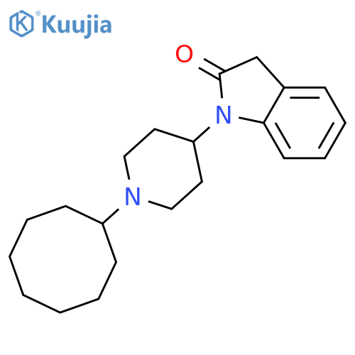 2H-Indol-2-one, 1-(1-cyclooctyl-4-piperidinyl)-1,3-dihydro- structure