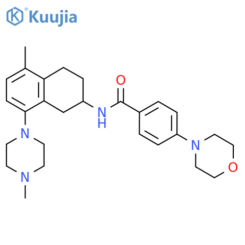 N-5-methyl-8-(4-methylpiperazin-1-yl)-1,2,3,4-tetrahydronaphthalen-2-yl-4-(morpholin-4-yl)benzamide structure