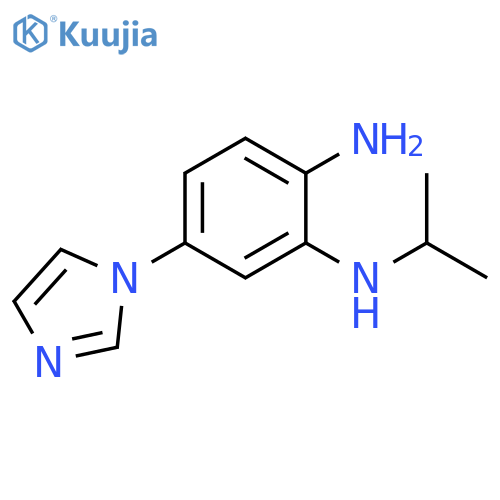 4-(1H-imidazol-1-yl)-N2-(1-methylethyl)-1,2-Benzenediamine structure