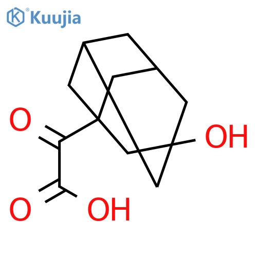 2-(3-Hydroxyadamantan-1-yl)-2-oxoacetic acid structure