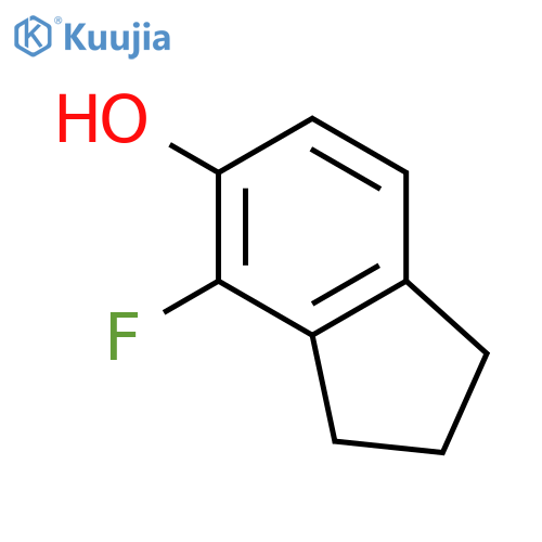 1H-Inden-5-ol,4-fluoro-2,3-dihydro- structure