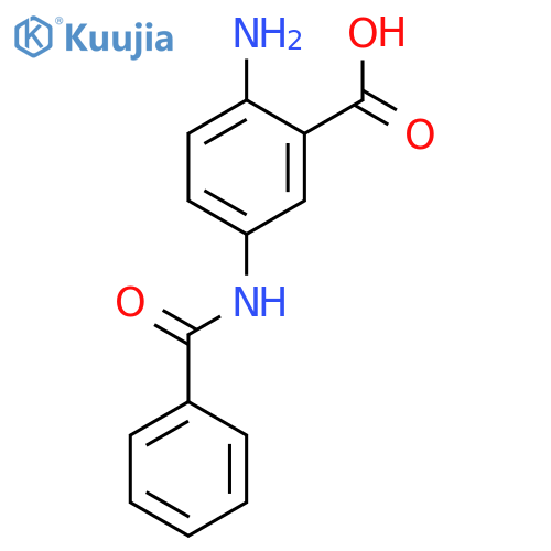Benzoic acid,2-amino-5-(benzoylamino)- structure