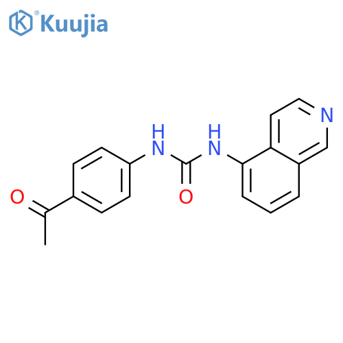 UREA, N-(4-ACETYLPHENYL)-N'-5-ISOQUINOLINYL- structure